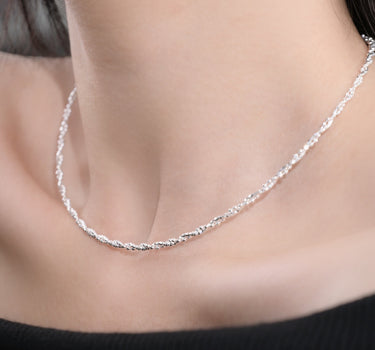 Silver Bead Necklace