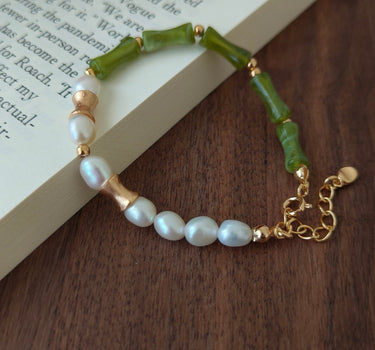 White Bamboo Bracelet