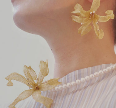 Magic Silk Bloom Earrings